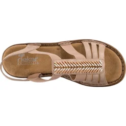 Rieker Komfort-Sandalen - Rosa -Schuh Verkaufs-Shop 23023080 06