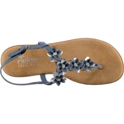 Rieker T-Steg-Sandalen - Blau -Schuh Verkaufs-Shop 23024056 06