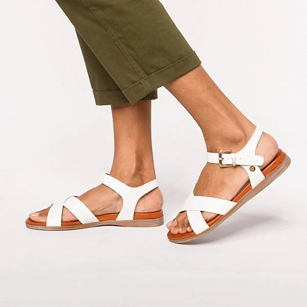 Mustang Klassische Sandalen - Weiß 2 Mustang Klassische Sandalen - Weiß – Bild 2