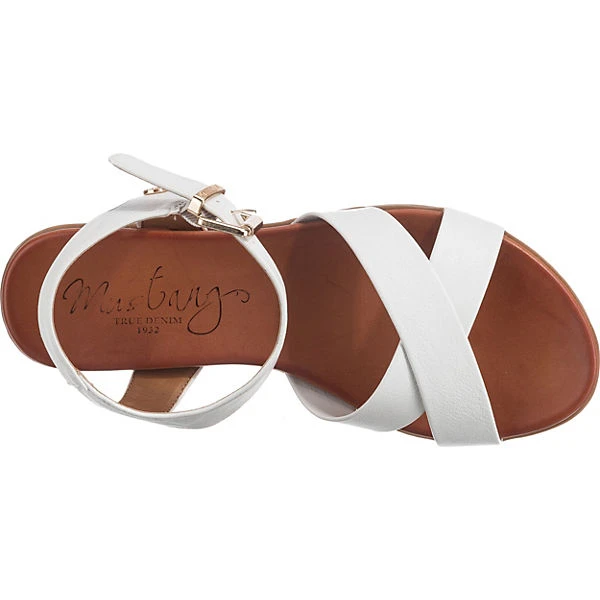Mustang Klassische Sandalen - Weiß 6 Mustang Klassische Sandalen - Weiß – Bild 6