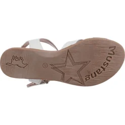 Mustang Klassische Sandalen - Weiß 13 Mustang Klassische Sandalen - Weiß -Schuh Verkaufs-Shop 23379871 07