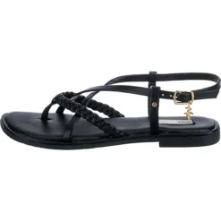 MEXX Jillian T-Steg-Sandalen - Schwarz -Schuh Verkaufs-Shop 23610330 03