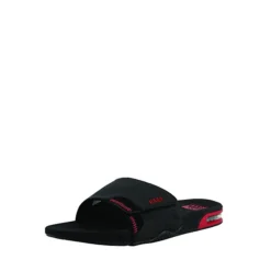 Reef Slipper Fanning Slide Komfort-Sandalen - Schwarz/rot -Schuh Verkaufs-Shop 23993752 06