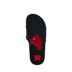 Reef Slipper Fanning Slide Komfort-Sandalen - Schwarz/rot -Schuh Verkaufs-Shop 23993752 09
