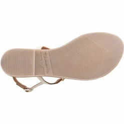 Tamaris Sandale T-Steg-Sandalen - Beige 11 Tamaris Sandale T-Steg-Sandalen - Beige -Schuh Verkaufs-Shop 24075965 05