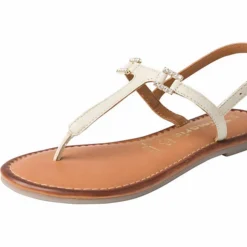 Tamaris Sandale T-Steg-Sandalen - Beige 12 Tamaris Sandale T-Steg-Sandalen - Beige -Schuh Verkaufs-Shop 24075965 06