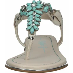 Buffalo Sandalen T-Steg-Sandalen - Mint -Schuh Verkaufs-Shop 24078123 03