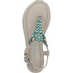 Buffalo Sandalen T-Steg-Sandalen - Mint -Schuh Verkaufs-Shop 24078123 06
