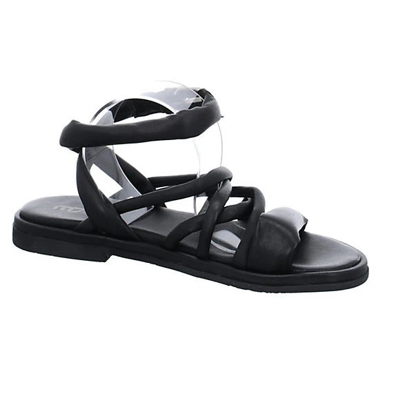 MJUS Damen Riemchensandalen Twwt Sandale Fußbett Bequem Freizeit Glattleder Uni Riemchensandalen - Schwarz 7 MJUS Damen Riemchensandalen Twwt Sandale Fußbett Bequem Freizeit Glattleder Uni Riemchensandalen - Schwarz – Bild 7