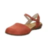 El Naturalista Damen Riemchensandalen Wakataua Sandale Fußbett Bequem Freizeit Nubukleder Uni Riemchensandalen - Rot/lila