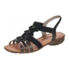 Remonte R3663-02 Komfort-Sandalen - Schwarz