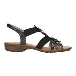 Remonte R3663-02 Komfort-Sandalen - Schwarz -Schuh Verkaufs-Shop 24761436 04