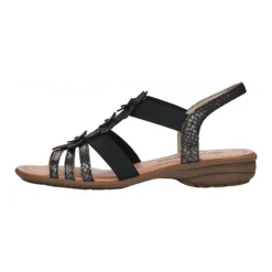 Remonte R3663-02 Komfort-Sandalen - Schwarz -Schuh Verkaufs-Shop 24761436 05