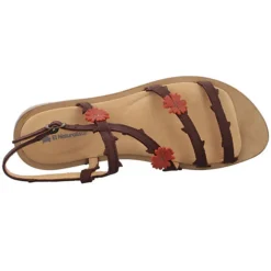 El Naturalista Damen Riemchensandalen Tulip Sandale Fußbett Bequem Freizeit Glattleder Uni Riemchensandalen - Braun -Schuh Verkaufs-Shop 24955702 06