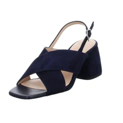 PETER KAISER Damen Riemchensandalen Charon Sandalette Fußbett Bequem Freizeit Nubukleder Uni Riemchensandalen - Schwarz