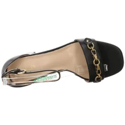 Guess Damen Riemchensandalen Sara Sandalette Fußbett Bequem Freizeit Glattleder Uni Riemchensandalen - Schwarz -Schuh Verkaufs-Shop 25359217 06