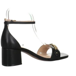 Guess Damen Riemchensandalen Sara Sandalette Fußbett Bequem Freizeit Glattleder Uni Riemchensandalen - Schwarz -Schuh Verkaufs-Shop 25359217 08