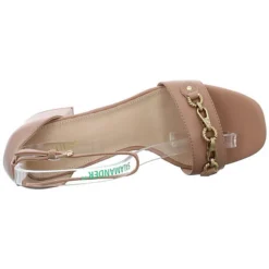 Guess Damen Riemchensandalen Sara Sandalette Fußbett Bequem Freizeit Glattleder Uni Riemchensandalen - Sand -Schuh Verkaufs-Shop 25434776 06