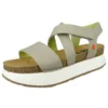*art Damen Sandalen Mykonos Cartago 1268 Grau Sesame Leder Klassische Sandalen - Grau