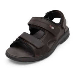 Sandale Mit Klettverschluss Für Herren - Wandersandalen Für Männer - Outdoorsandale Offroad Sandalen - Herren Sandaletten Leder Herren Sandalen Softnappaleder