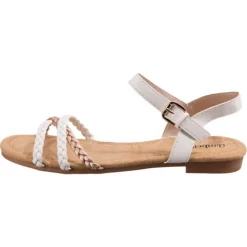Sommer Riemchensandalen - Weiß-kombi -Schuh Verkaufs-Shop 27109164 03