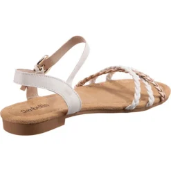 Sommer Riemchensandalen - Weiß-kombi -Schuh Verkaufs-Shop 27109164 05