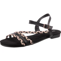 Sommer Riemchensandalen - Schwarz