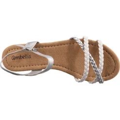 Sommer Riemchensandalen - Silber -Schuh Verkaufs-Shop 27109179 06