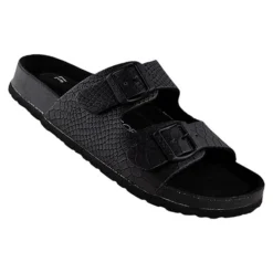 Ann 2 Schwarz / Weiß / Gold Sandalen Damen Größe 37 - 43