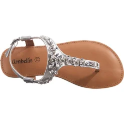 Fashion Rhinestones-Sandals - Silber -Schuh Verkaufs-Shop 27215233 06