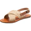 J&F Criss Cross Sandalen - Natur