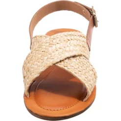 J&F Criss Cross Sandalen - Natur -Schuh Verkaufs-Shop 27683098 04