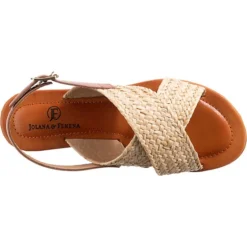 J&F Criss Cross Sandalen - Natur -Schuh Verkaufs-Shop 27683098 06