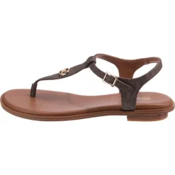 Michael Kors Mallory T-Steg-Sandalen - Braun -Schuh Verkaufs-Shop 28299283 03