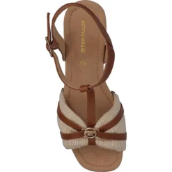 Tom Tailor Plateau-Sandaletten - Beige -Schuh Verkaufs-Shop 28420709 05