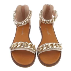 Riemchensandalen Reißverschluss, Blockabsatz, Kette - Beige 7 Riemchensandalen Reißverschluss, Blockabsatz, Kette - Beige -Schuh Verkaufs-Shop 29121810 04