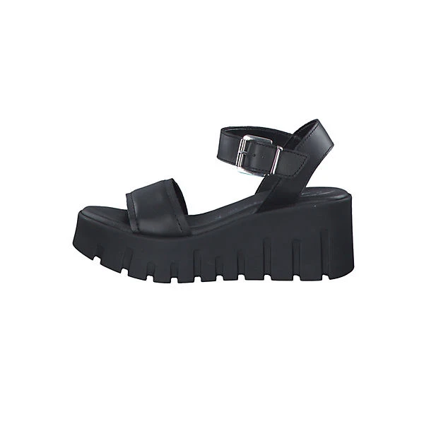 Tamaris Damen Sandalen 1-28712-20 Schwarz 003 Black Leather Leder Mit TOUCH-IT Klassische Sandalen - Schwarz 3 Tamaris Damen Sandalen 1-28712-20 Schwarz 003 Black Leather Leder Mit TOUCH-IT Klassische Sandalen - Schwarz – Bild 3