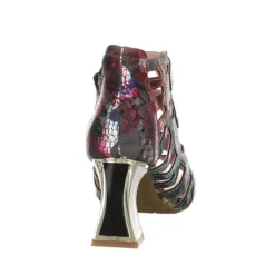 Laura Vita Damen Riemchensandalen Jacbo 01 Sandalette Fußbett Bequem Freizeit Glattleder Bedruckt Riemchensandalen - Bronze -Schuh Verkaufs-Shop 29273070 04