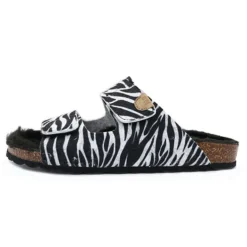 Vegan Sandale Schwarz/grau Für Damen - Schwarz/grau