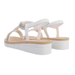 Riemchensandalen , Keilabsatz/Wedge, Riemen, Strass 6 Riemchensandalen , Keilabsatz/Wedge, Riemen, Strass -Schuh Verkaufs-Shop 29347866 03