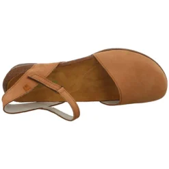 El Naturalista Damen Riemchensandalen Wakataua Sandale Fußbett Bequem Freizeit Nubukleder Uni Riemchensandalen - Gelb -Schuh Verkaufs-Shop 29444200 08