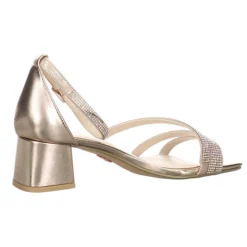 Buffalo Damen Riemchensandalen Lilly Glam Sandalette Fußbett Bequem Freizeit Synthetik Uni Riemchensandalen - Rosegold -Schuh Verkaufs-Shop 29545459 05