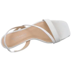 PETER KAISER Damen Riemchensandalen Felicia Sandalette Fußbett Bequem Freizeit Glattleder Uni Riemchensandalen - Weiß -Schuh Verkaufs-Shop 29754973 08