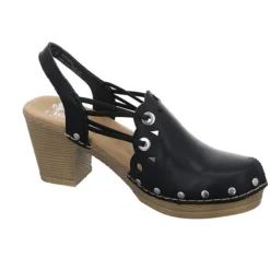Rieker Damen Riemchensandalen Sandalette Fußbett Bequem Freizeit Synthetik Uni Riemchensandalen - Schwarz -Schuh Verkaufs-Shop 29822120 06