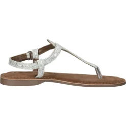 Lazamani Zehensteg T-Steg-Sandalen - Silber 10 Lazamani Zehensteg T-Steg-Sandalen - Silber -Schuh Verkaufs-Shop 29978907 04