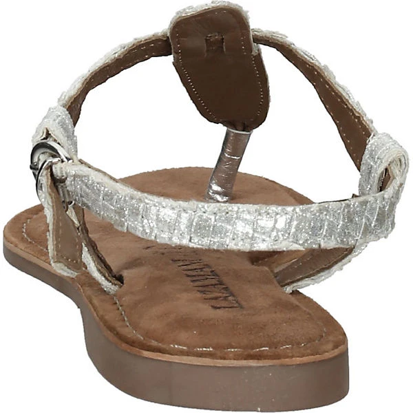 Lazamani Zehensteg T-Steg-Sandalen - Silber 5 Lazamani Zehensteg T-Steg-Sandalen - Silber – Bild 5