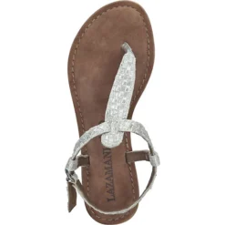 Lazamani Zehensteg T-Steg-Sandalen - Silber 12 Lazamani Zehensteg T-Steg-Sandalen - Silber -Schuh Verkaufs-Shop 29978907 06