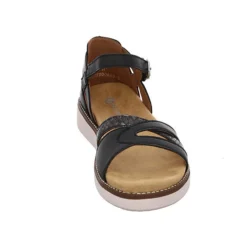 Remonte Damen Sandalen Sandale Fußbett Bequem Freizeit Synthetikkombination Uni Klassische Sandalen - Schwarz -Schuh Verkaufs-Shop 30189029 03