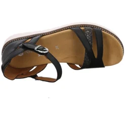Remonte Damen Sandalen Sandale Fußbett Bequem Freizeit Synthetikkombination Uni Klassische Sandalen - Schwarz -Schuh Verkaufs-Shop 30189029 08