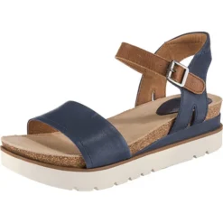 Josef Seibel Clea 01 Riemchensandalen - Blau-kombi